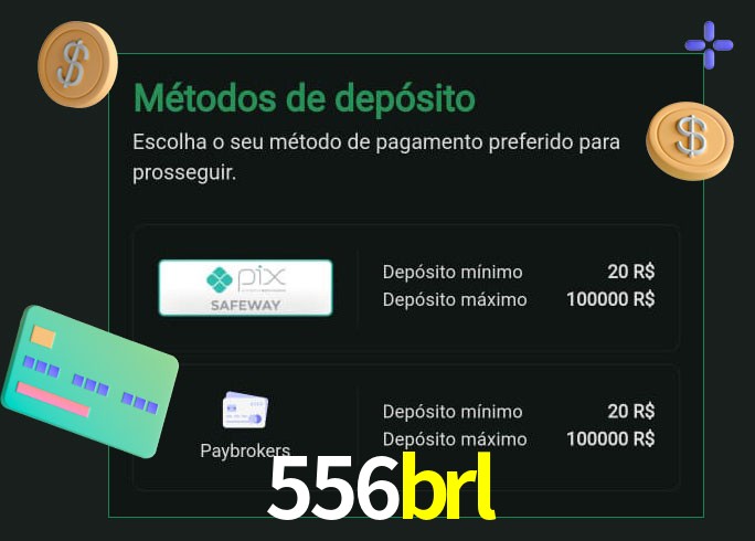 O cassino 556brl oferece uma grande variedade de métodos de pagamento